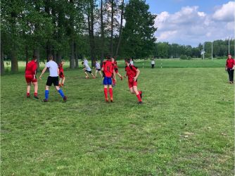 Międzyszkolne rozgrywki piłkarskie w&nbsp;naszej szkole.